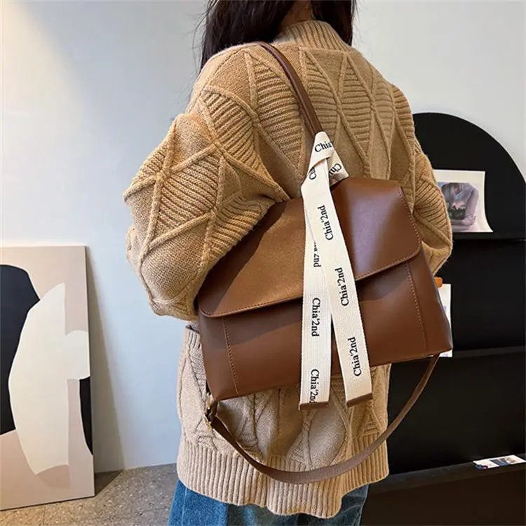 Duoluplo Doron Paul PU Commute Tote Shoulder Bag Regular Women's White/Black/Khaki/Brown/Green/Light Brown-17