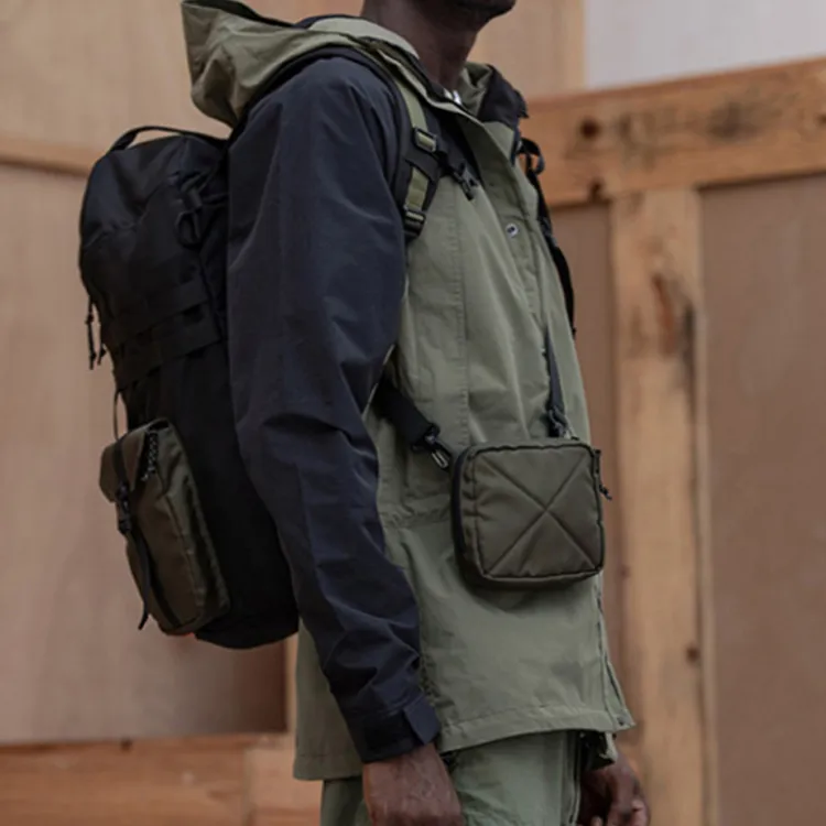 Subcrew Military Function Series Polyester Backpack Travel Bag Regular Men's Military Black-2
