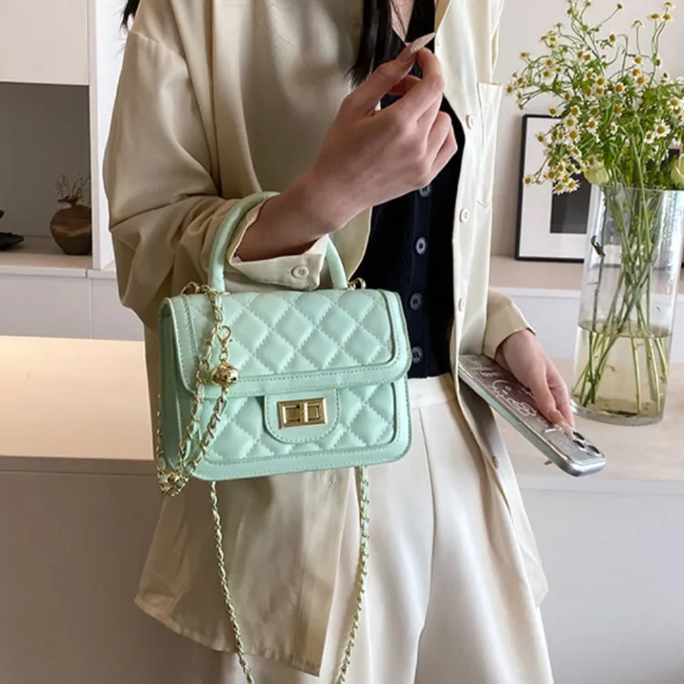 ALOENEY PU Shoulder Bag, Crossbody Bag, Handbag Regular Women's Black/Silver/Green/Pink/White-6