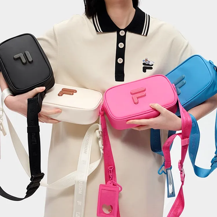 FILA FUSION PVC Portable Crossbody Bag Shoulder Bag Unisex Blue-3