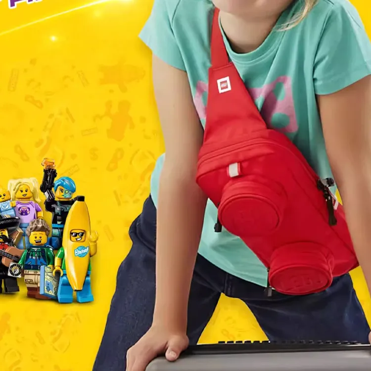 LEGO Polyester Sling Bag Small Size Women's Red-4