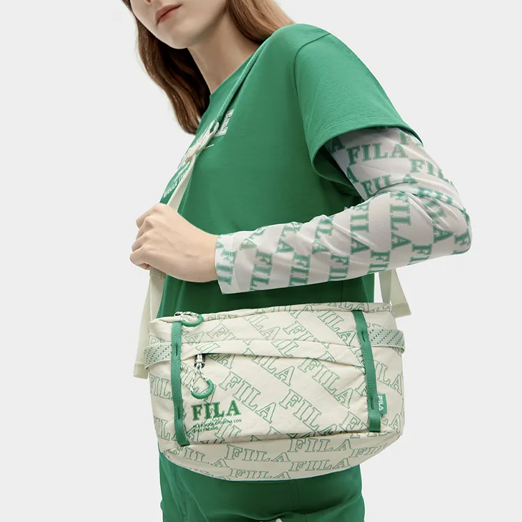 FILA Fabric Shoulder Bag, Crossbody Bag Regular Unisex Cloud White-2