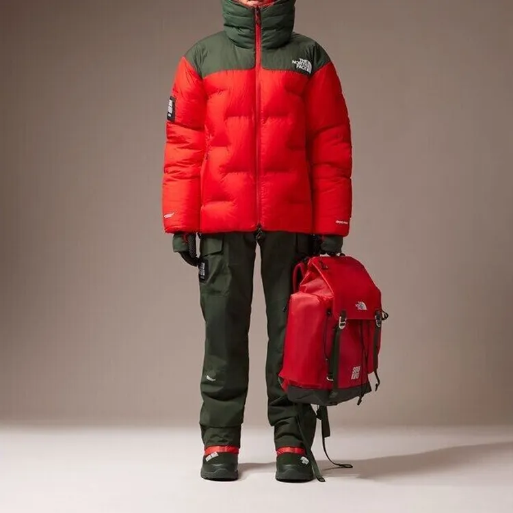 THE NORTH FACE Nylon Backpack Medium Size Unisex Red-4