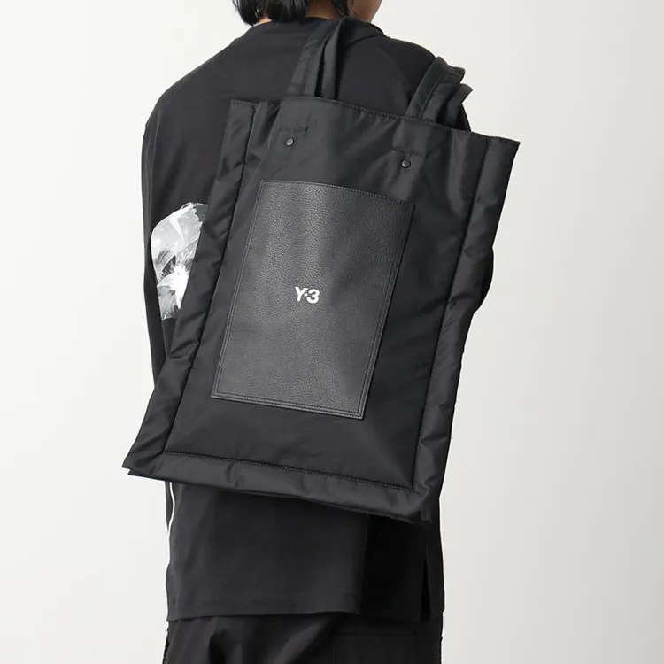 Y 3 Lux Logo print Tote Bag-3