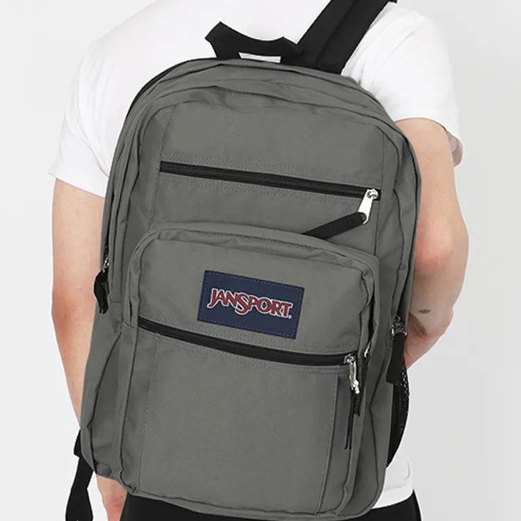 JanSport Polyester Cotton Laptop Bag Backpack Regular Unisex Gray-4