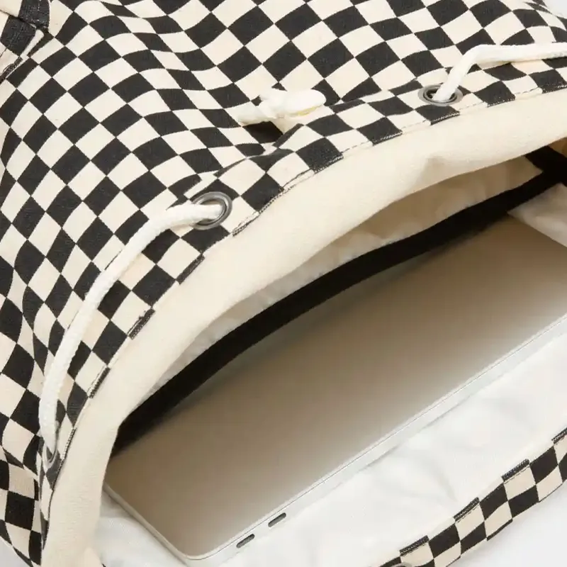 Vans Canvas Backpack Regular Unisex Black & White-4