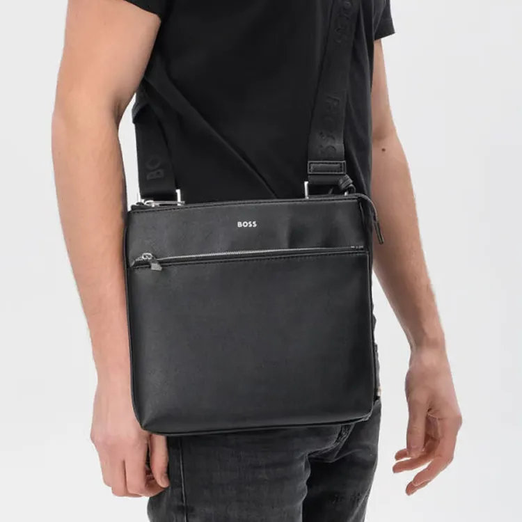Boss Zair Leather Crossbody Bag-4