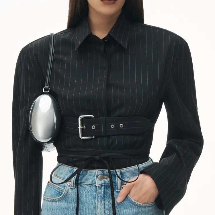 Alexander Wang Dome Barrel Leather Bucket Bag-4