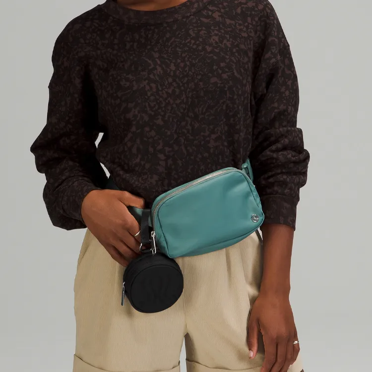 Lululemon Fabric Storage Bag Coin Purse Women's Black-4