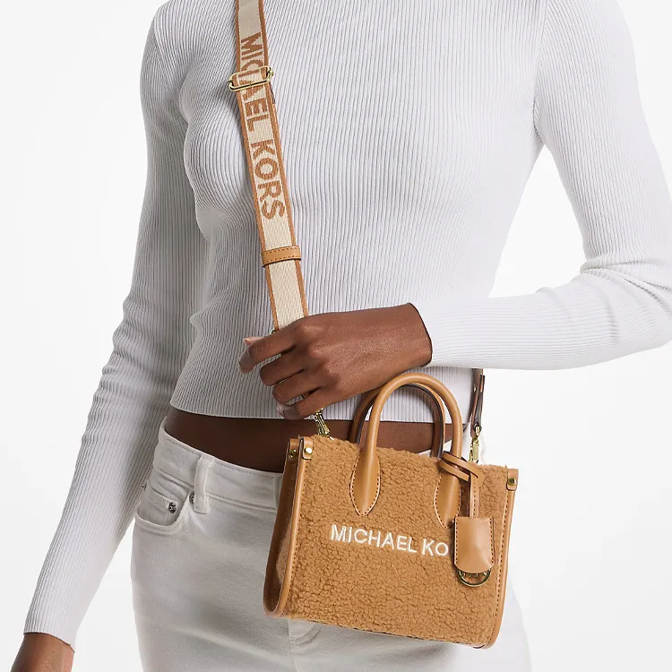 MICHAEL KORS Polyester Shoulder Bag Crossbody Bag Handbag Extra Small Women's Brown-2