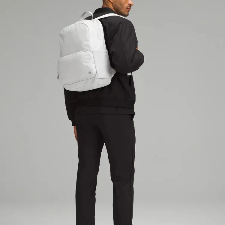 Lululemon Nylon Backpack Regular Unisex Smoke White-3