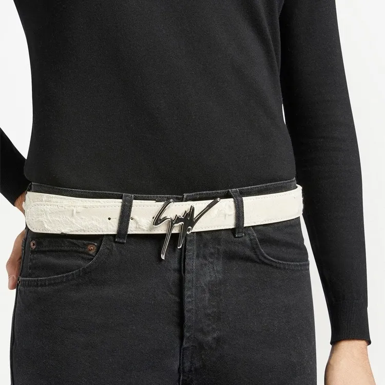 Giuseppe Zanotti Giuseppe Distressed Leather Belt-2