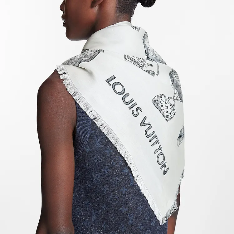 LOUIS VUITTON M79520 Up And Away Shawl-3