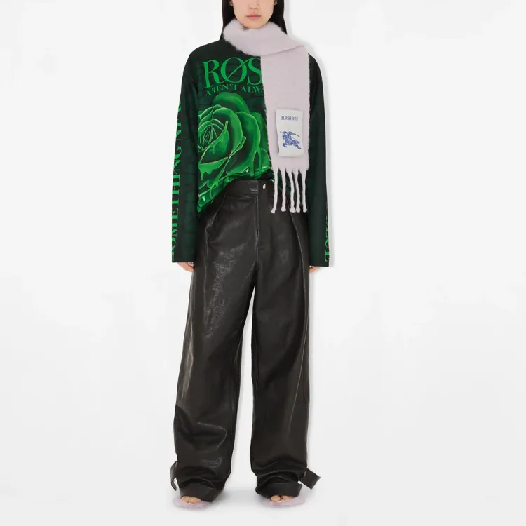 Burberry Knit Scarves Unisex Soft Mist Color-4