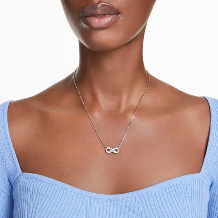 Swarovski Infinity pendant Necklace-2