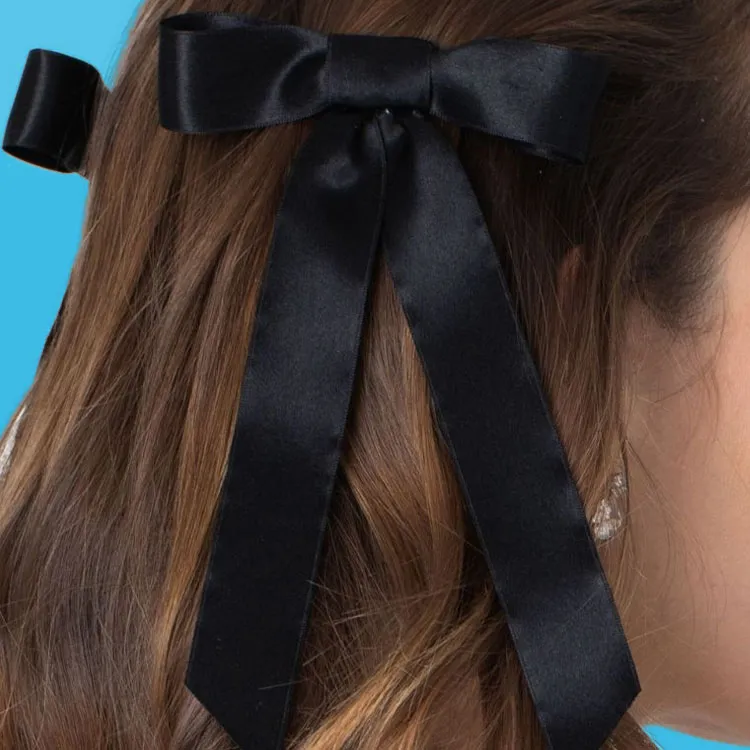 Jennifer Behr Sasha Silk Bow Barrette-2