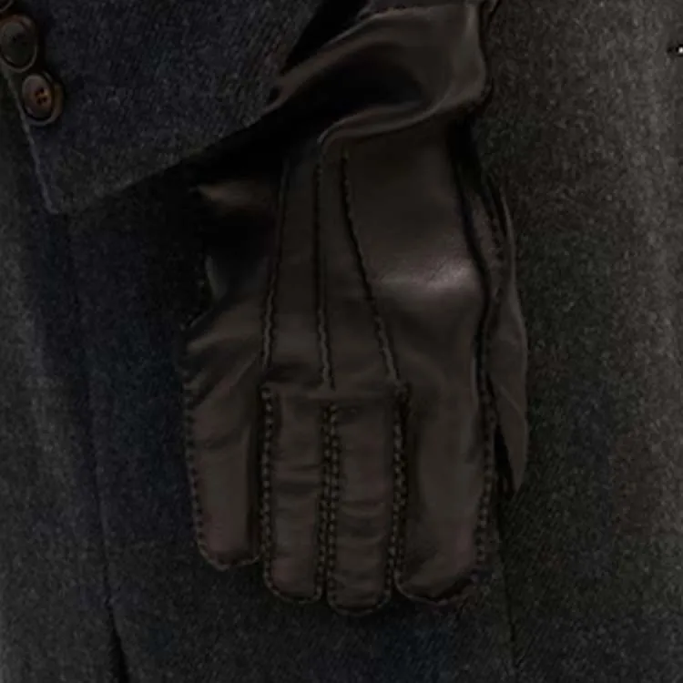 MIU MIU Nappa Leather Gloves Women's Black-1