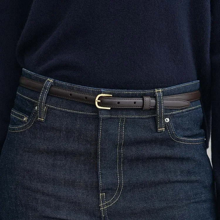 TOTEME Thin Buckled Belt-2