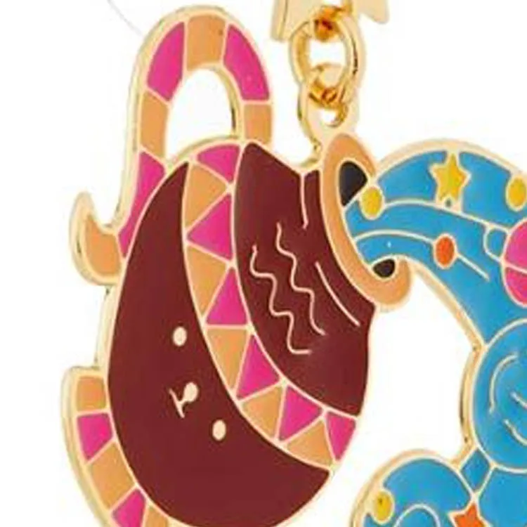 LES NEREIDES Gold Plated Stud Earrings Women's Multicolor-1