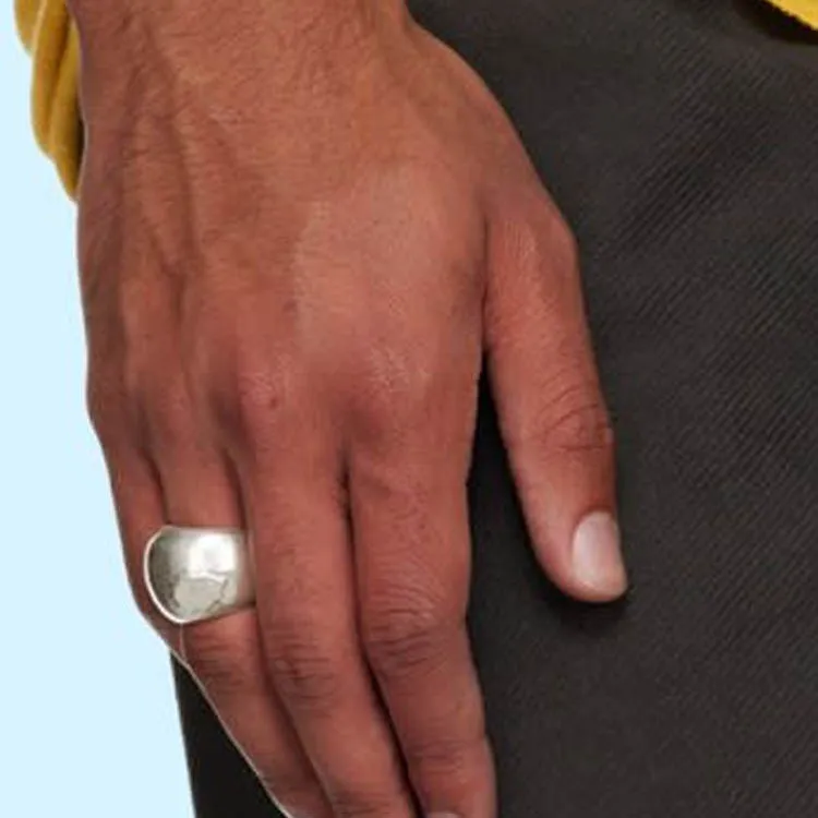 Alighieri Recycled 925 Silver Rings Men's Silver-2