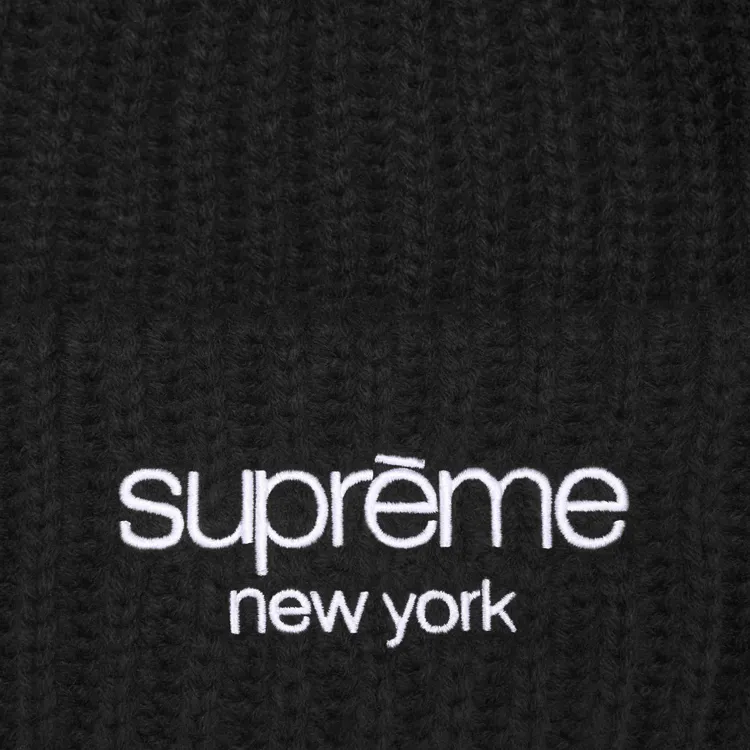 Supreme Classic Logo Chunky Ribbed Beanie-1
