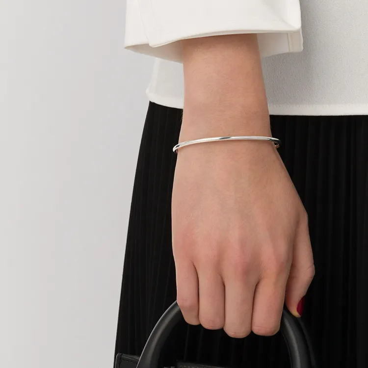 Le Gramme Polished Bangle Bracelet-2