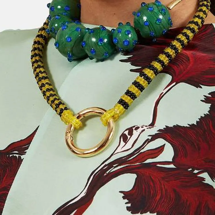 Colville Bead Necklaces Unisex Yellow-2