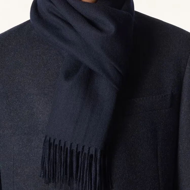Loro Piana Logo Embroidered Scarf-2