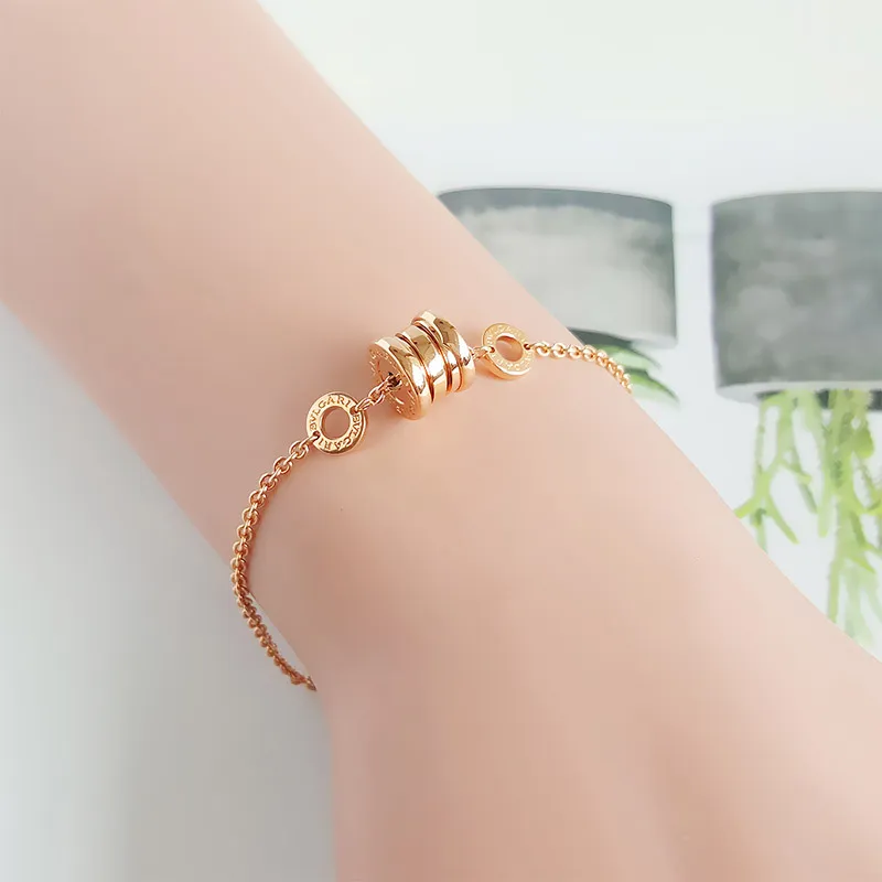 BVLGARI B.Zero1 Series 18K Rose Gold Bracelets Women's Rose Gold-1