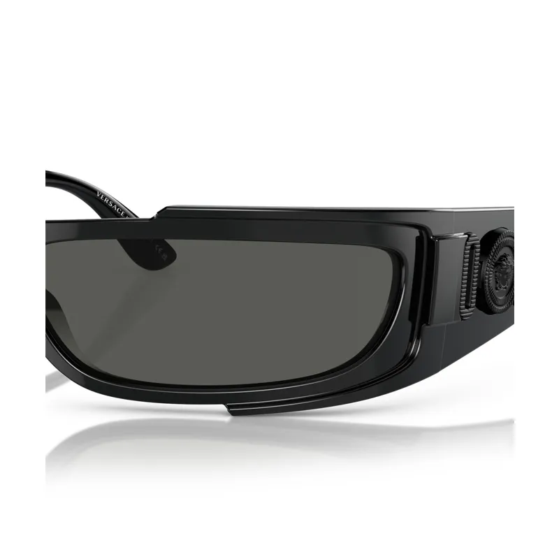 VERSACE Eyewear Logo plaque Rectangle frame Sunglasses-3