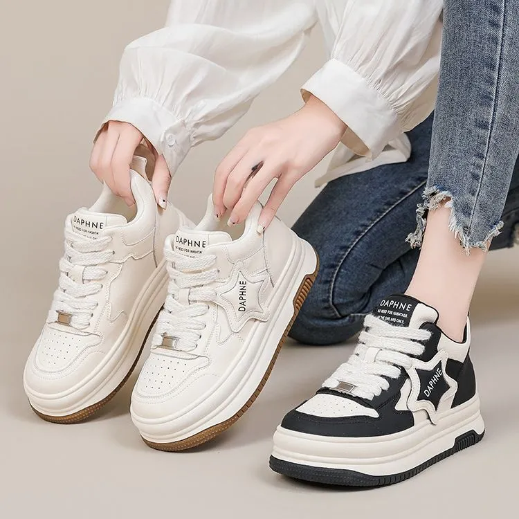 DAPHNE Slip Resistant High Top Skateboard Shoes 4.5CM Women's-2