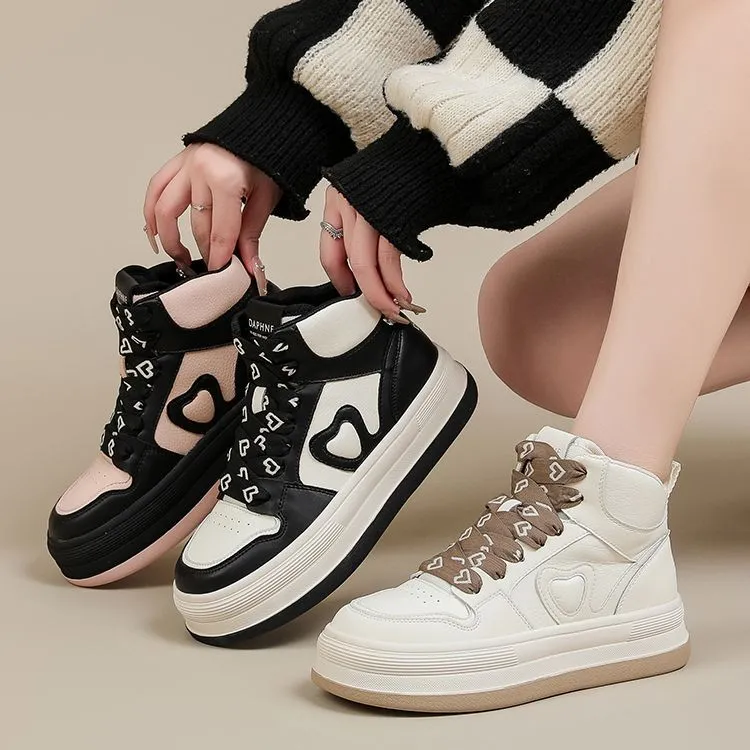DAPHNE Slip Resistant High Top Skateboard Shoes Women's-5