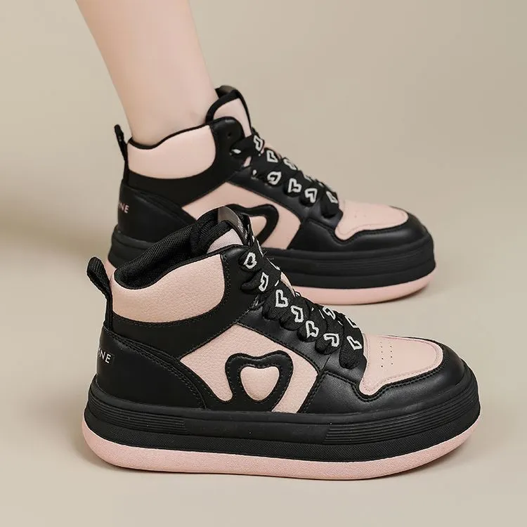 DAPHNE Slip Resistant High Top Skateboard Shoes Women's-3