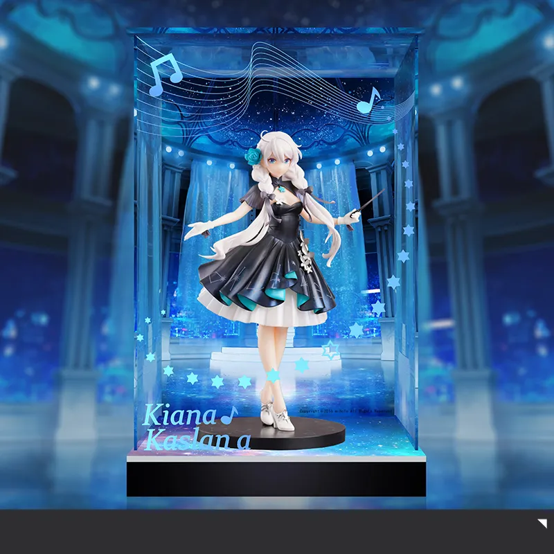 MIHOYO Kiana Honkai Impact 3 'Nocturne Symphony' Figure Display Case Model Accessories 22cm-1