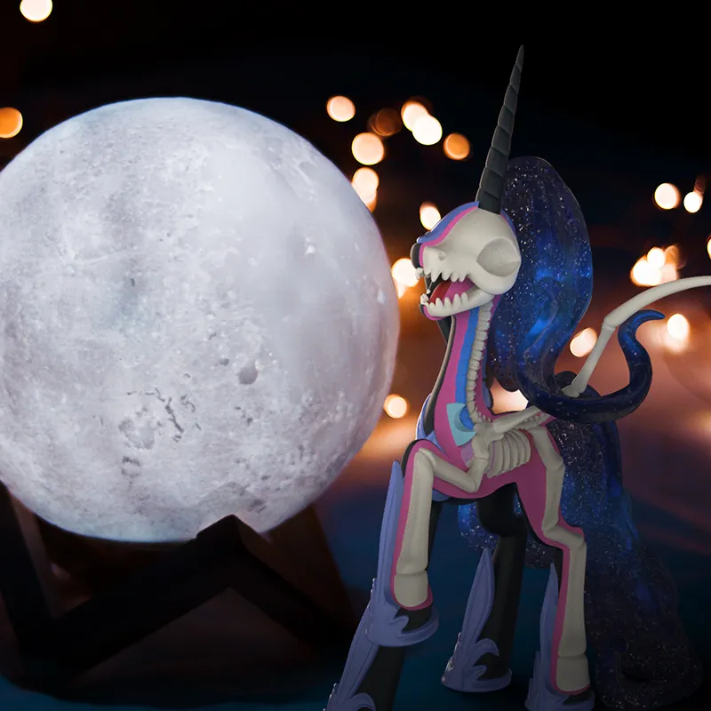 Mighty Jax My Little Pony Half Anatomy Nightmare Moon Trendy Figures 22cm-3