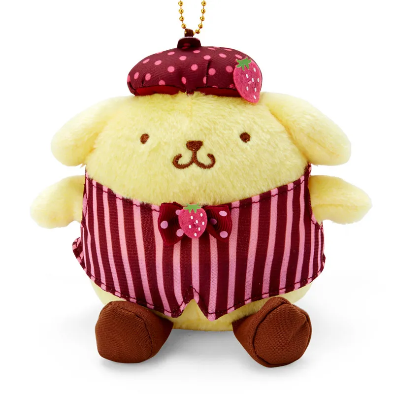 Sanrio Pudding Dogs Pompompurin Sanrio Strawberry Chocolate Collection Pompompurin Dolls Plush Pendant 15cm High-2