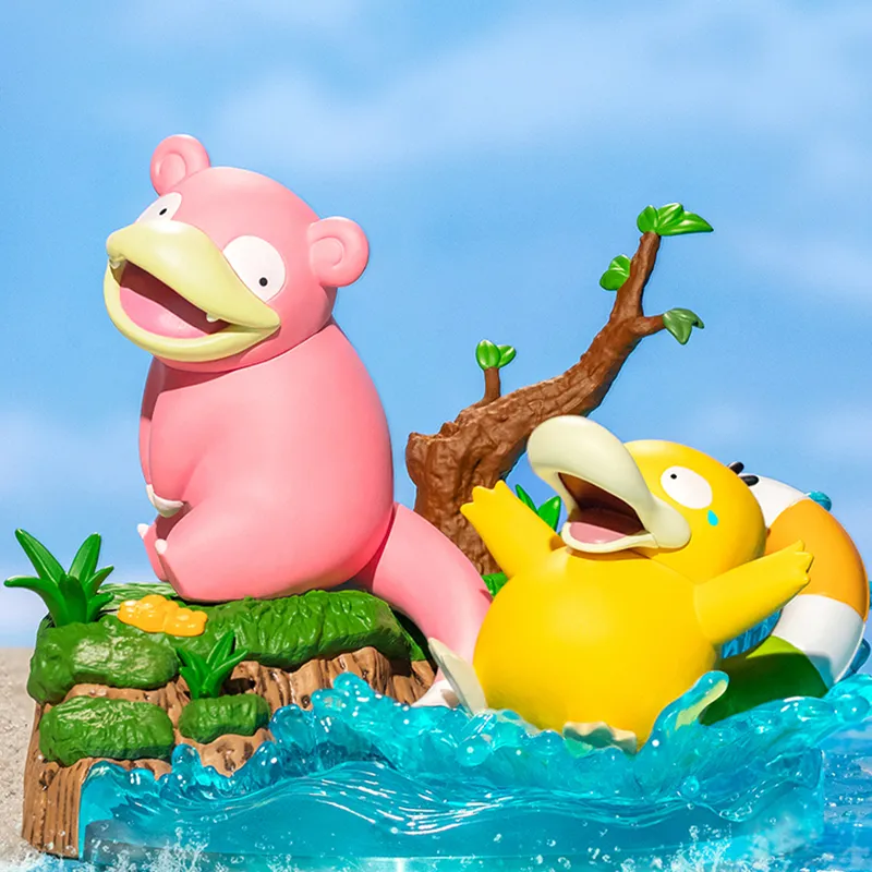 FUNISM Psyduck Playful Pokémon Figure, Psyduck Edition Slowpoke, Trendy Toy Merch Ornament Bonus Gifts 12cm-3