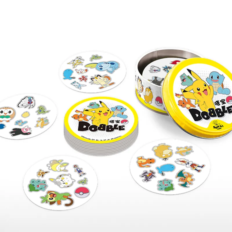 ASMODEE Dobble Pokemon Tabletop Game Casual Party Parent And Kid Educational Card Games Board Games-2
