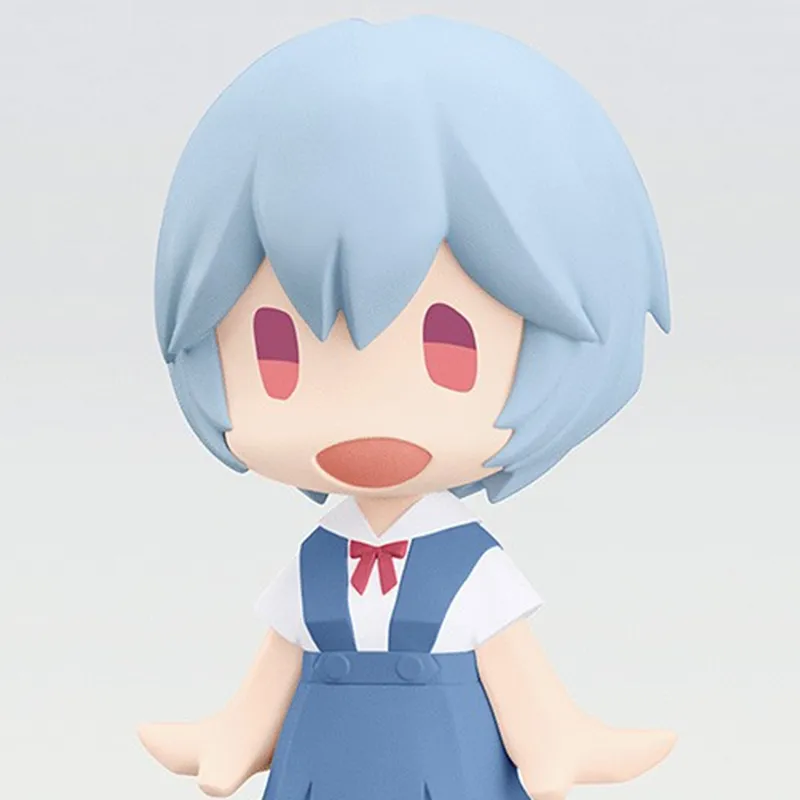 GSC Rei Ayanami HELLO! GOOD SMILE EVA School Uniform In Stock Chibi Figures-3