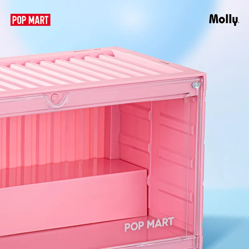 POP MART Instant Superpower Collection Container Luminous Figure Display Case Model Accessories-2