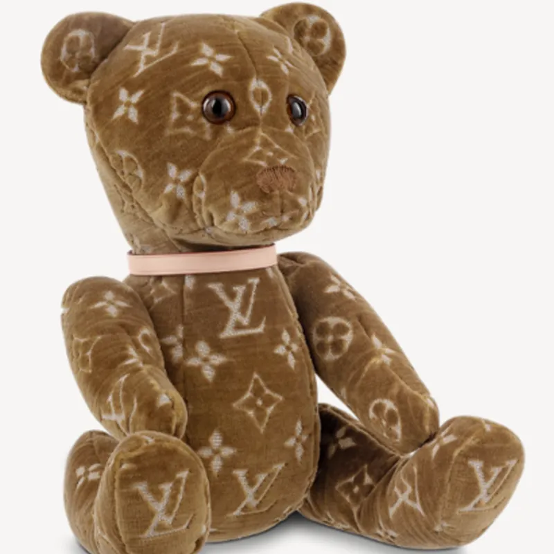 LOUIS VUITTON Doudou Re Addiction Teddy Bear Brown-2