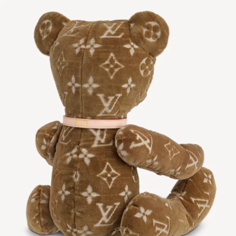 LOUIS VUITTON Doudou Re Addiction Teddy Bear Brown-3