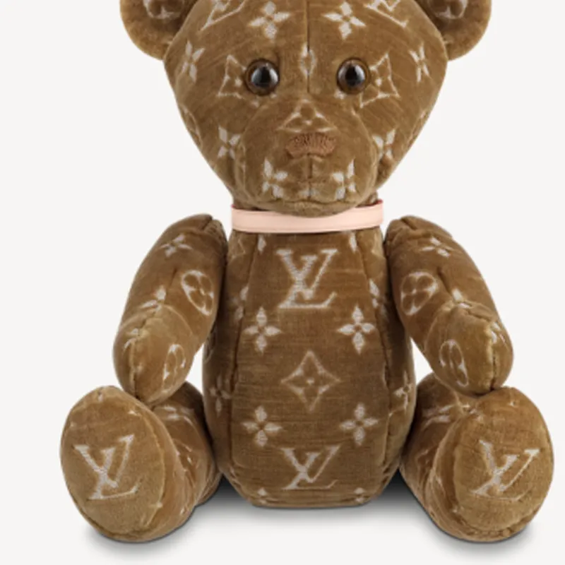 LOUIS VUITTON Doudou Re Addiction Teddy Bear Brown-1