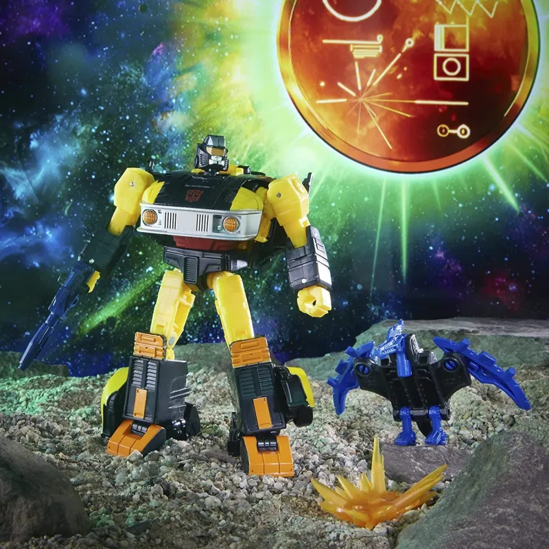 Hasbro Transformers Limited Golden Disk Collection Gambler Black Jazz+Transparent Visionary Crow Assembled Models 15cm-6