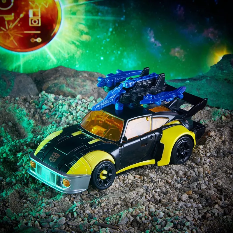 Hasbro Transformers Limited Golden Disk Collection Gambler Black Jazz+Transparent Visionary Crow Assembled Models 15cm-4