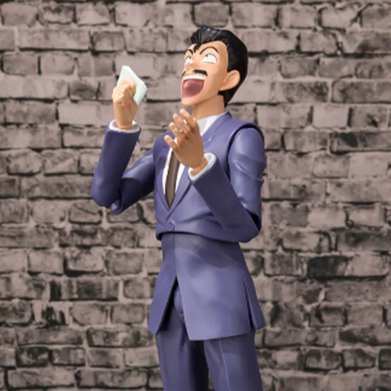 BANDAI Kogoro Mouri Bandai SHF Detective Conan Case Closed Action Figure Scale Figures-3