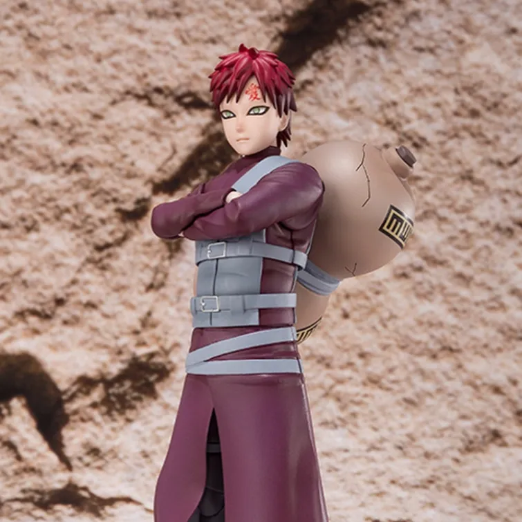 BANDAI Gaara Bandai Soul Limited SHF Naruto Shippuden Kiba Sand Protector Crane Scale Figures 15cm-2
