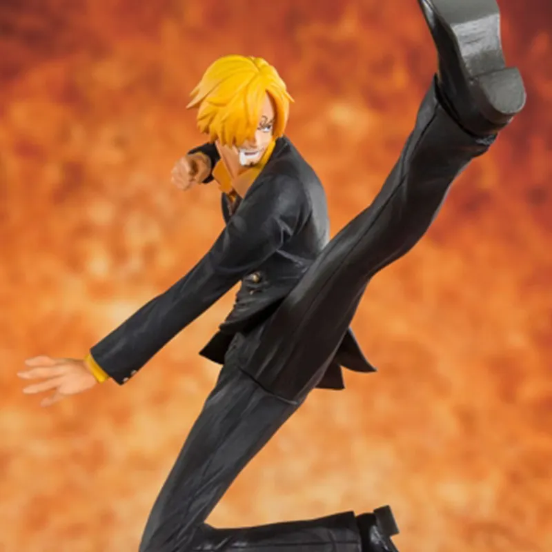 BANDAI Sanji Bandai Zero One Piece 20th Anniversary Scale Figures 13cm-3