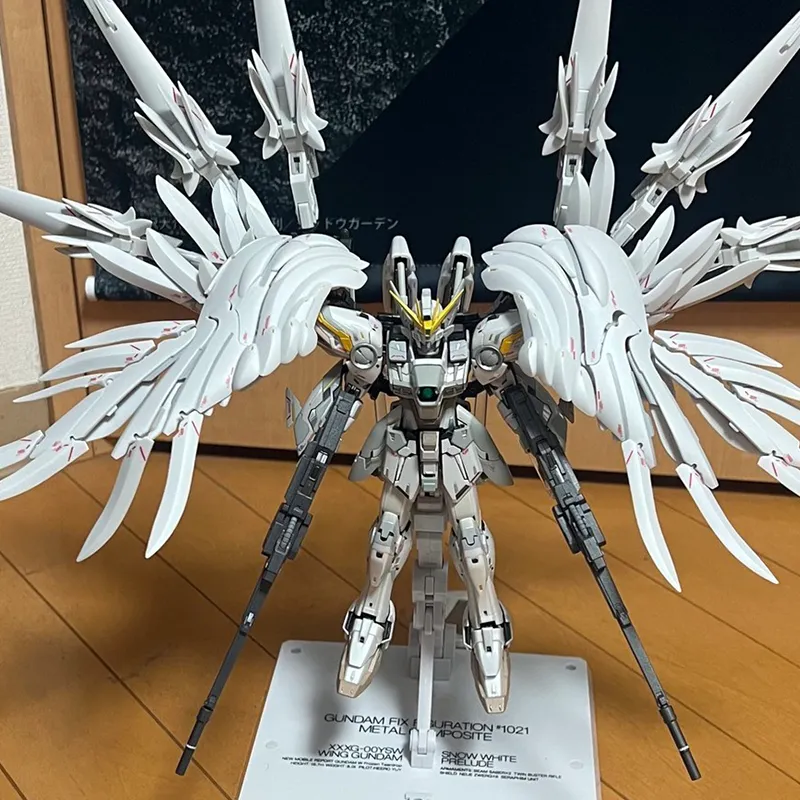 BANDAI GFFMC FIX Wing Gundam Zero 'White Snow Princess' Assembled Models-1