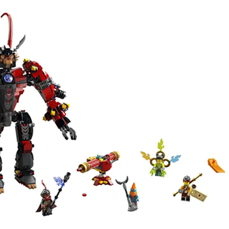 LEGO Little Monkey King Collection Qi Xiaotian Six Eared Monkey Mecha Building Blocks 601 1000pcs 80033-1